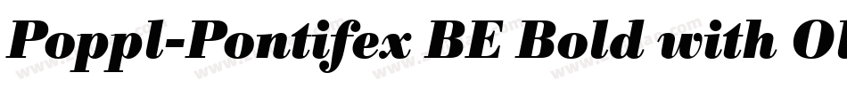 Poppl-Pontifex BE Bold with Oldstyle Figures字体转换